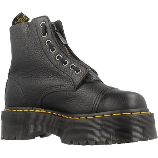 Boots Plattformsinne Sinclair - DR MARTENS - Svart Läder - 8 Öglor - Gummisula - Unisex Svart 37