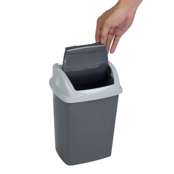 MAUL Soptunna MAULswing 5 l Plast 20 x 16 x 29 cm mörkgrå grå|Mörkgrå