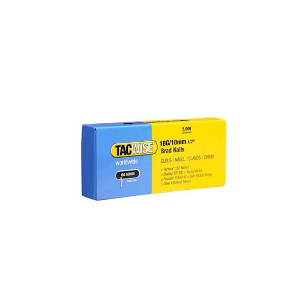 Box med 5000 spikar typ 18G L. 10 mm - TA-0392 - Tacwise