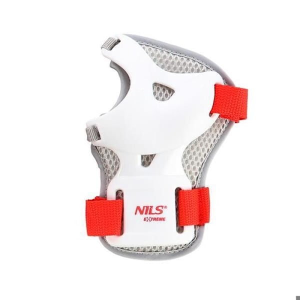 Skydd för skateboard - NILS Extreme - H8334 - Svart - Unisex - 6 delar vit jag