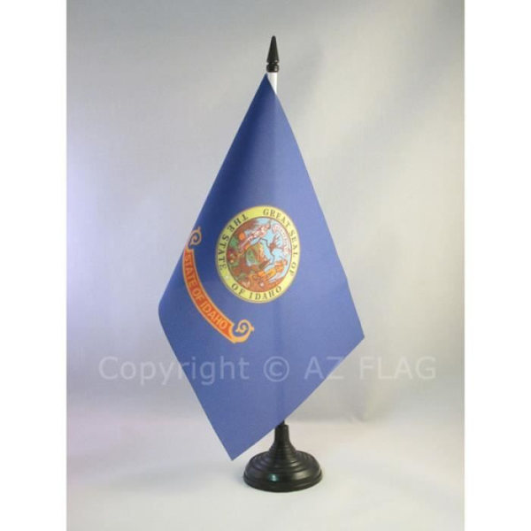 Idaho Bordsflagga 21x14cm - American State... Svart