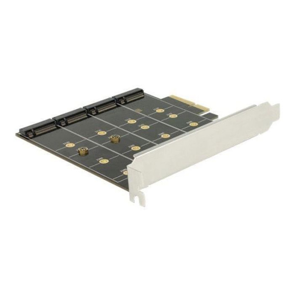 DeLOCK Storage Controller (RAID) 4-kanals M.2-kort 6 Gb-s RAID 0, 1, 10 PCIe x4