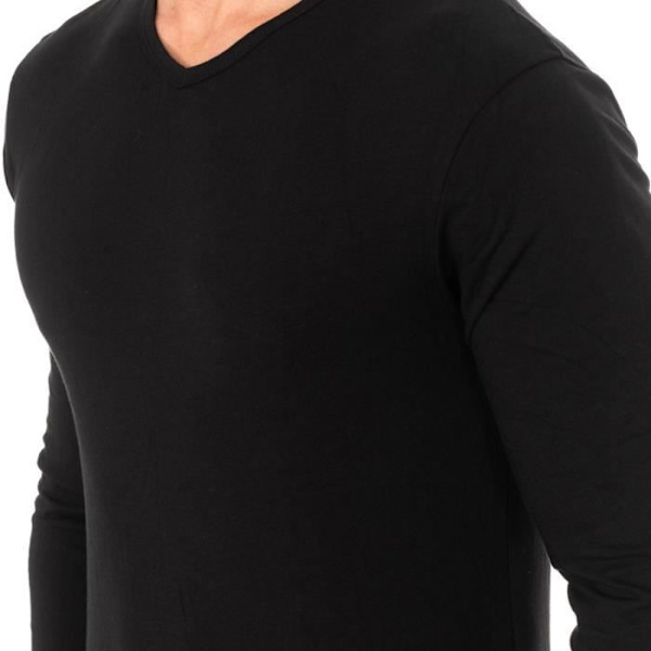 T-shirt - ABANDERADO - X-Temp - Långa ärmar - Figursydd - 95% bomull Svart XL