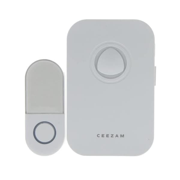 PROFIL CEEZAM Trådlös karillon komplett 38 melodier 80DB - 150m Vit
