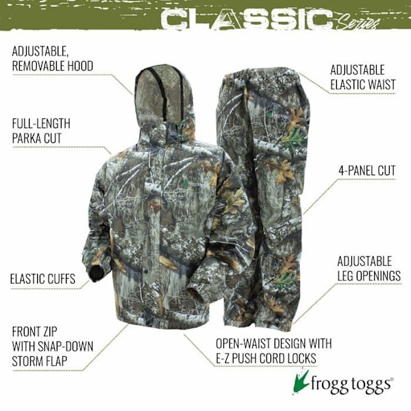 Frogg toggs - AS1310 - Frog Togs Regndräkt för alla sporter Realtree Edge XXL
