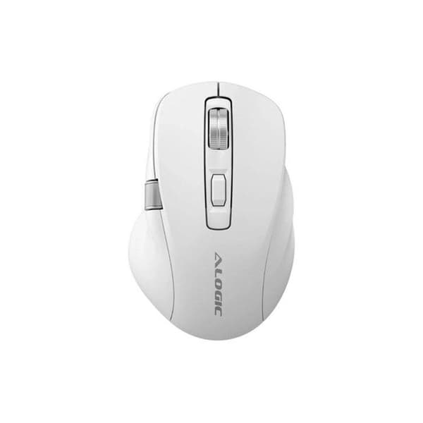 Trådlös Gaming Mus Modell Apex Ergonomisk 7 Programmerbara Knappar A-Logic Vit Vit