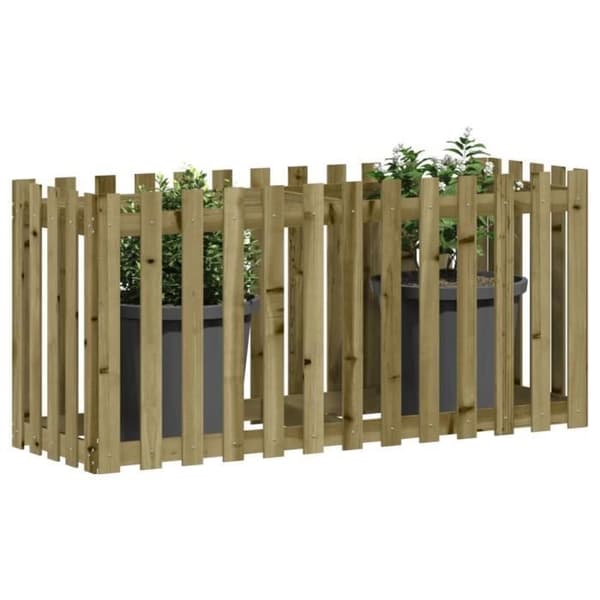 vidaXL Trädgårdssängstaket Design Impregnerad Furu 832501