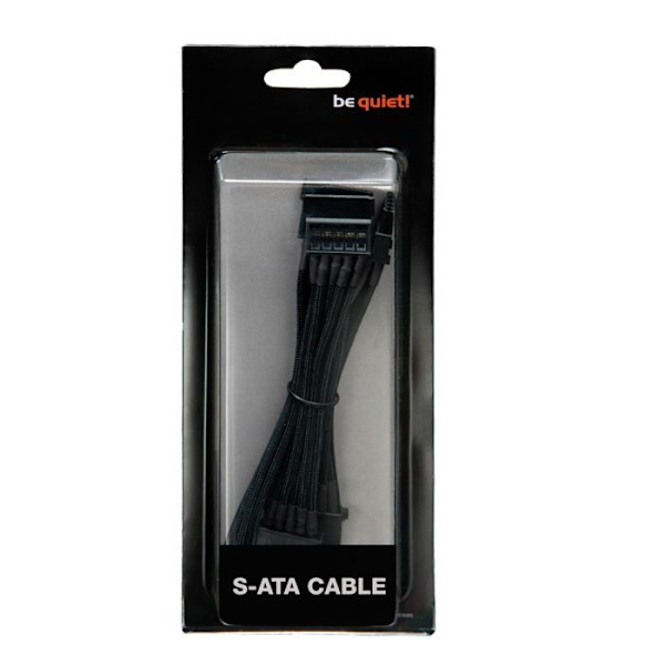 var tyst SATA-strömkabel CS-3420 - Svart - Längd 40 cm - 2xSATA-kontakter
