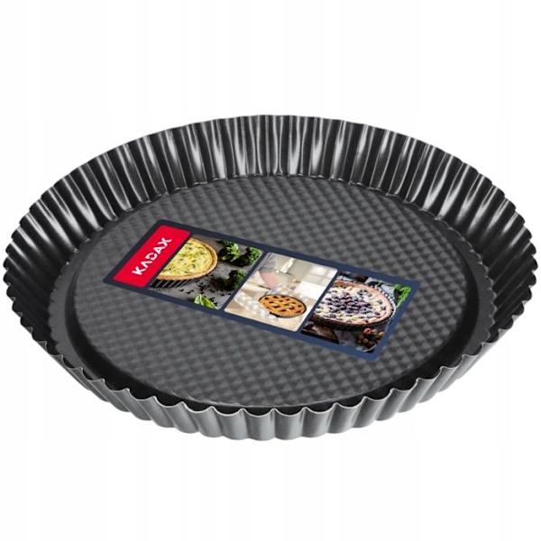 Tårtform - Kadax - Rund - Galvaniserat stål - Non-stick - 28 cm - Svart Svart