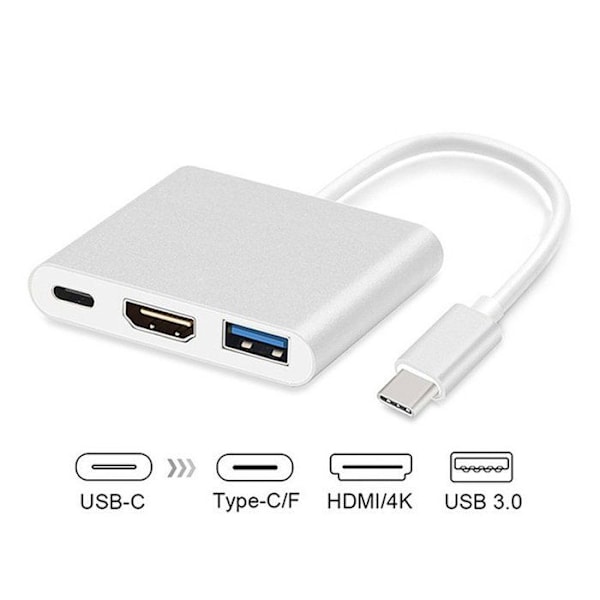 USB-C - HDMI / USB 3.0 / Maclean MCTV-8-adapter