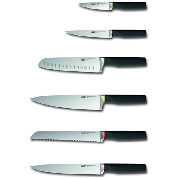Joseph Joseph - Låsblock - Säkerhetsknivblock med 6 integrerade knivar - 10125
