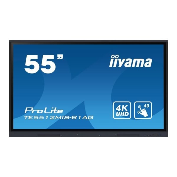 LED-bakgrundsbelyst LCD plattskärm med pekskärm - iiyama - iiyama ProLite TE5512MIS-B1AG 55" Class (54,6" synlig) skärm