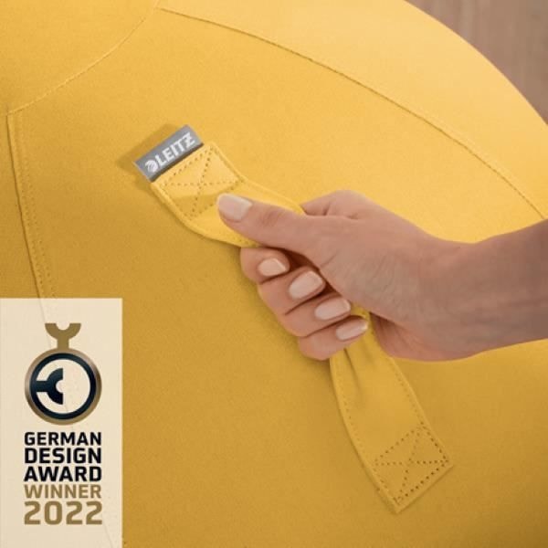Ergonomisk sittboll - 65 cm - Gul - Leitz Ergo Gul