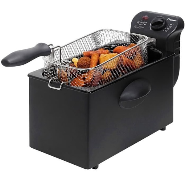 Bestron fritös med kall zon 3,5 L 2000 W AF357B Svart