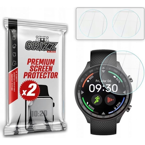 Skärm för smartklocka - hybridglas för OnePlus Watch 2R Grizzglass