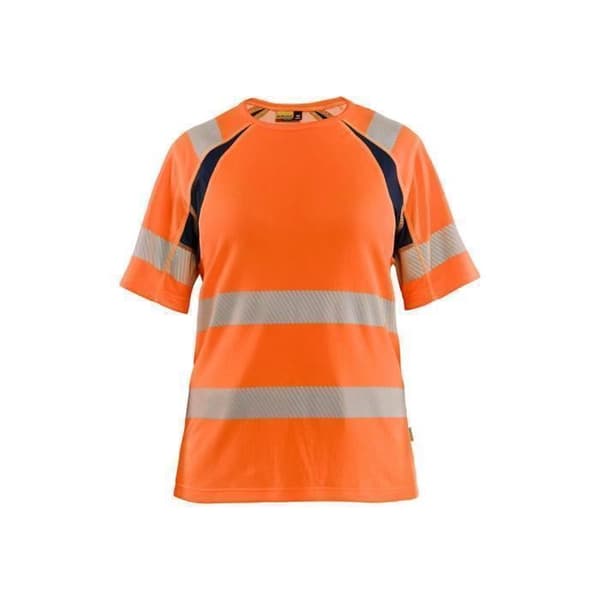 Blaklader dam t-shirt Orange/marinblå M