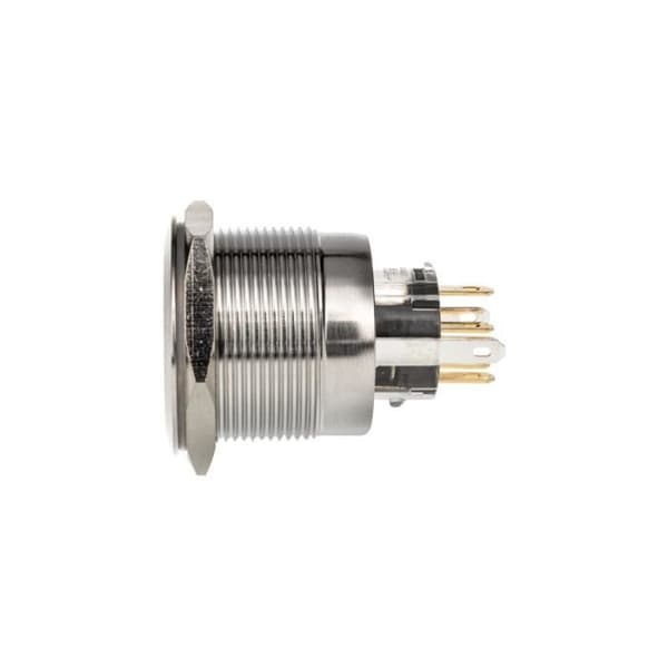 DIMASTECH PC Customization DimasTech Vandalismustaster 25mm, Silverline Dot - RGB 122264