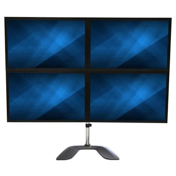 Stöd För Quad-Skärm - StarTech.com - ARMQUADSS - Justerbar Höjd - För 32" Monitorer - Svart