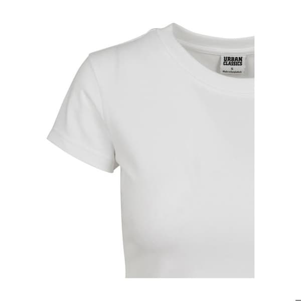 T-shirt kort jersey stretch dam Urban Classics - vit Vit M