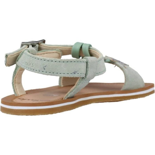 Sandaler - Clarks - 121883 - Grön - Innersula i gummi - Yttersula i läder Grön 25