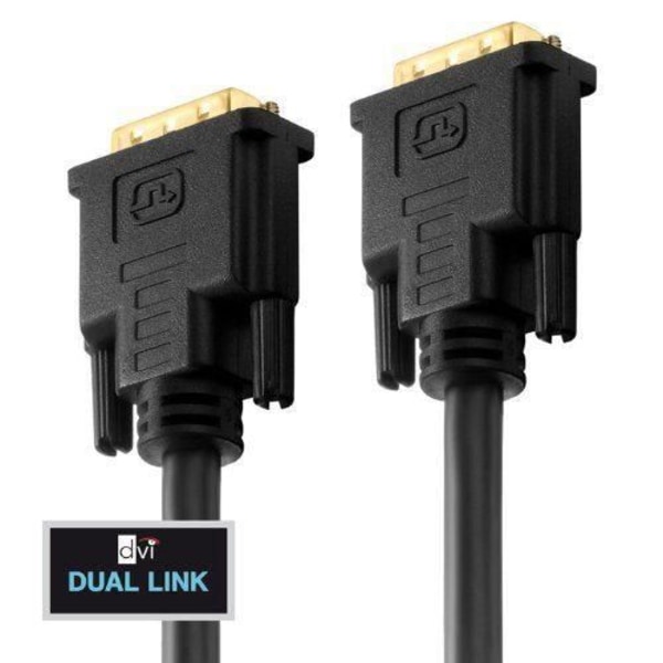 PureLink PureInstall Series Dual Link DVI-kabel med 24k guldpläterade kontakter, upplösning upp till 2560 x 1600, hankontakt â € ¦