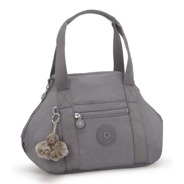 Kipling Basic Eyes Wide Open Art Mini Handbag — handväska grå Inviting Grey 35×22×18 cm grå