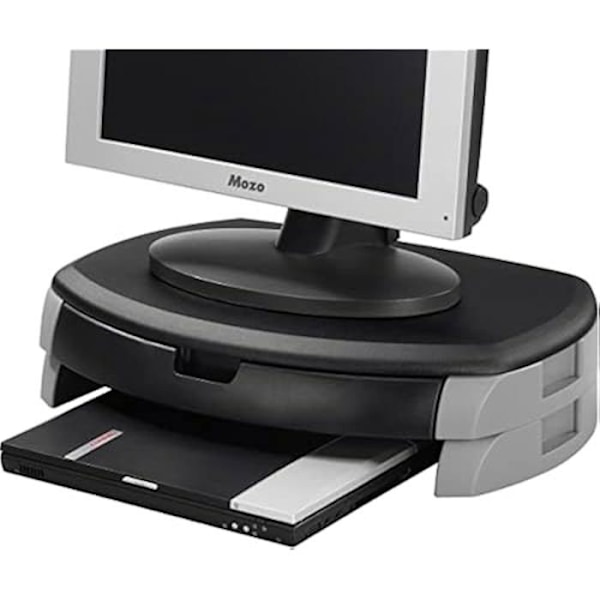 Stöd för LCD-monitor - Q-CONNECT - Modell 943336 - 583x335x120 mm - Plast - Svart Svart