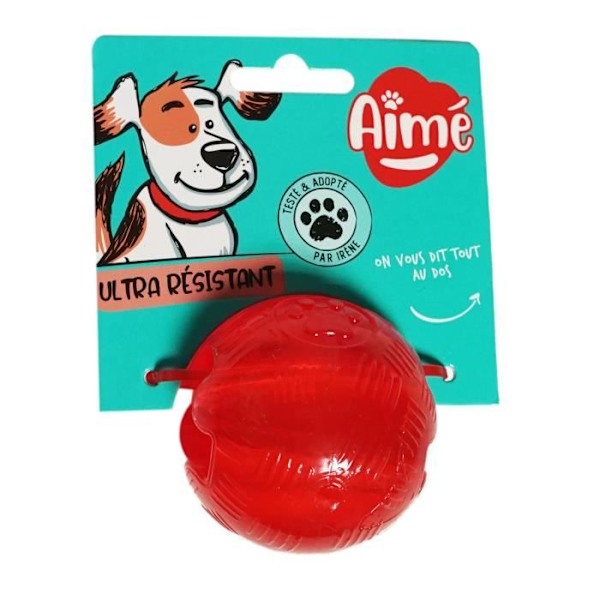 AIME Toy Play Stark boll 6cm - För hundar