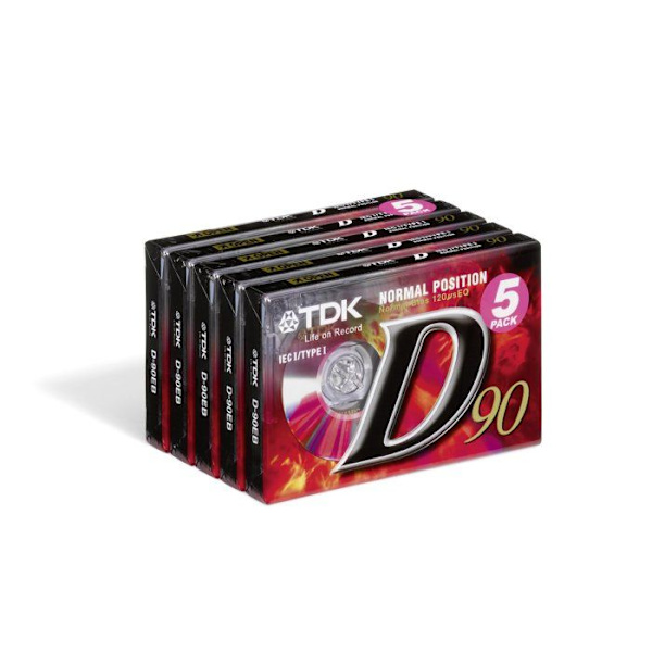 Baladeur - cd-spelare - Tdk kassett - D-90EB5 - Ljudkassett 90 Min 5-pack