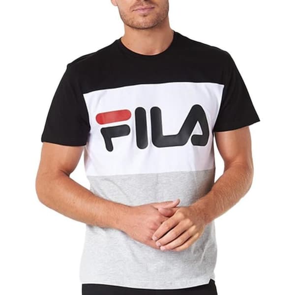 T-shirt Grå/Svart Herr Fila Flat Matte Grå M