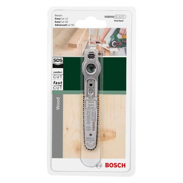 NANOBLADE WOOD SPEED 50 blad för BOSCH EasyCut 12, EasyCut 50, Advanced Cut 50 Grå