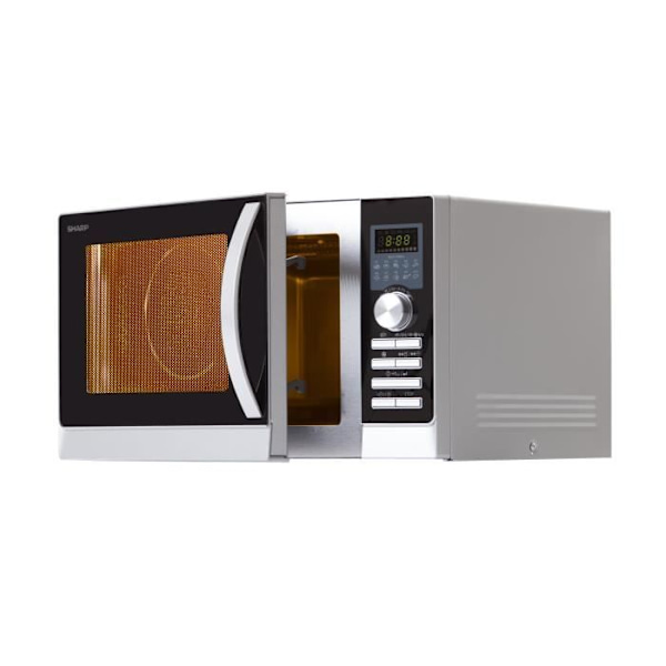 SHARP R-843INW - Kombinerad mikrovågsugn 25L - Silver