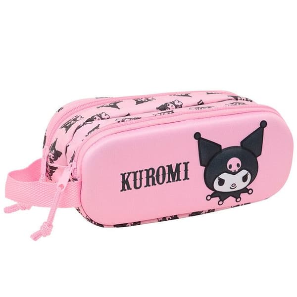 Trousse Kuromi Rosa 3D 21 CM - 2 cpt