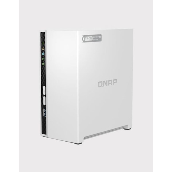 Lagringsserver (NAS) - QNAP - TS-233 - Quad-core ARM Cortex A55 med integrerad NPU