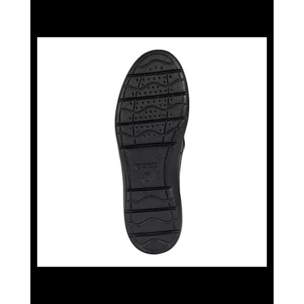 Geox Leitan Loafers för män - Svart läder - Exceptionell komfort Svart 39