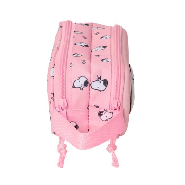 Trousse Snoopy Rosa 3D 21 CM - 2 cpt