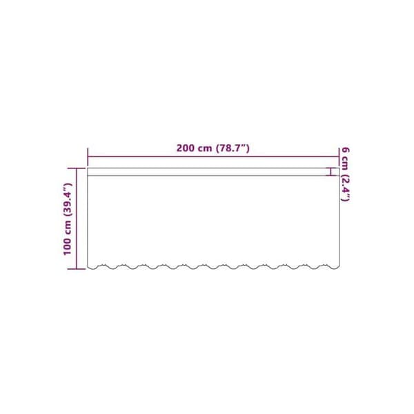 Blommönstrad spetsgardin - vidaXL - Vit - 100x200 cm - Polyester - Ljusfilterande - Integritetspaneler Vit