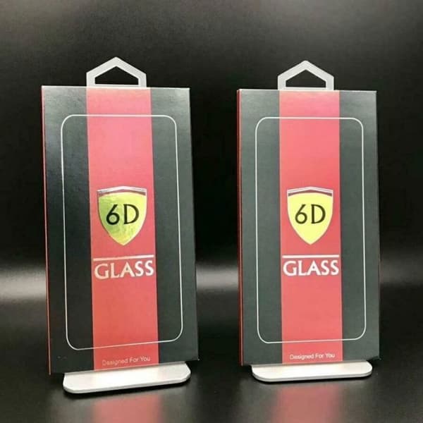 Skyddsglas - GLASS 6D - iPhone 16 Pro Plus - Svart - Härdat glas - Repbeständig Svart