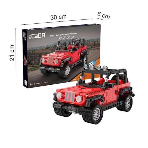 Varje C52027W Blocks Adventure Off-Roader Pull-back Terrängfordon 317 el.