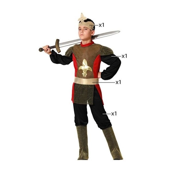 Medeltida riddardräkt T1 - ATOSA - Pojke - Från 3 år - Polyester