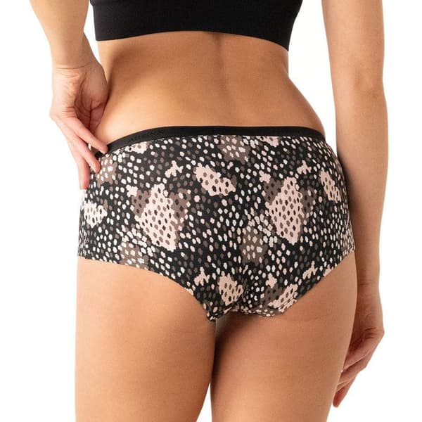Set med 3 boxers för kvinnor Ecopack Mode Athena Svart Leopardtryck jag