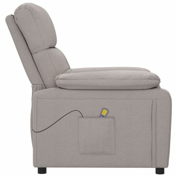 Massagestol Taupe Tyg