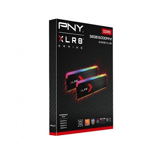 Minneskapacitet pc - bärbar Pny Minne DDR5 XLR8 RGB 64 GB (2 x 32 GB) 6000 C30