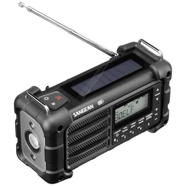 Sangean MMR-99 Portable Radio DAB+, DAB, FM DAB+, FM, Bluetooth Solar Panel, Stänksäker,