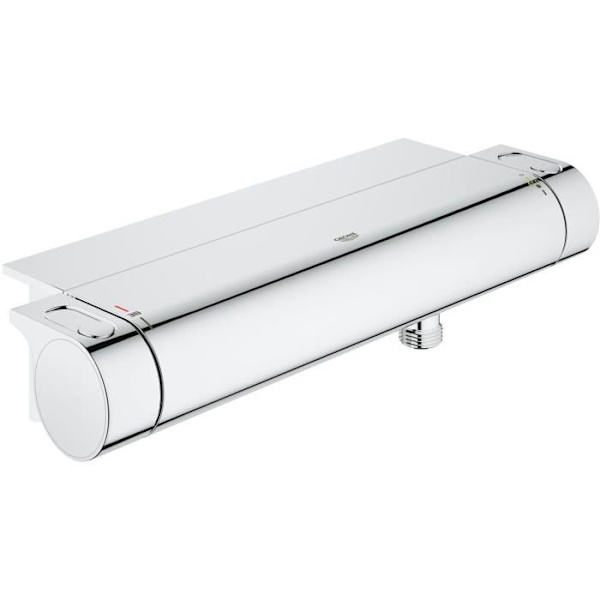 GROHE termostatisk duschblandare ½ Grohtherm 2000 34469001 - Tvålkopp - Temperaturbegränsare - Vattensparande - Krom Grå