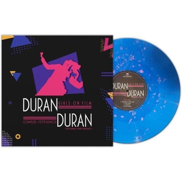 Duran Duran - Girls On Film - Kompletta 1979-demos - BLÅ M/ROSA Prickar [VINYL LP] Blå, Färgad Vinyl, Rosa