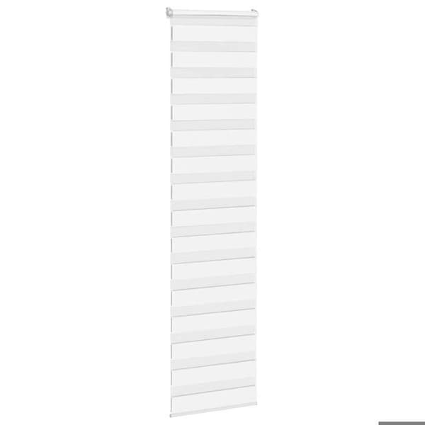 vidaXL Butik zebra vit 60x200 cm tygbredd 55,9 cm polyester 4014773