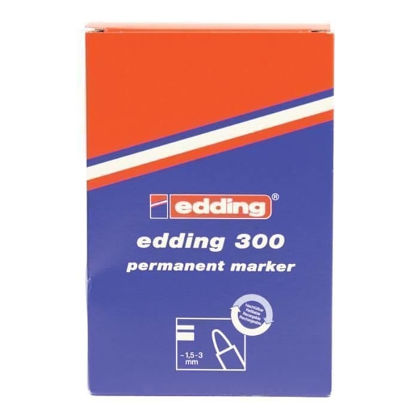 Edding OFC-ED300RD, Röd, Svart, Röd, 1,5 mm, 3 mm