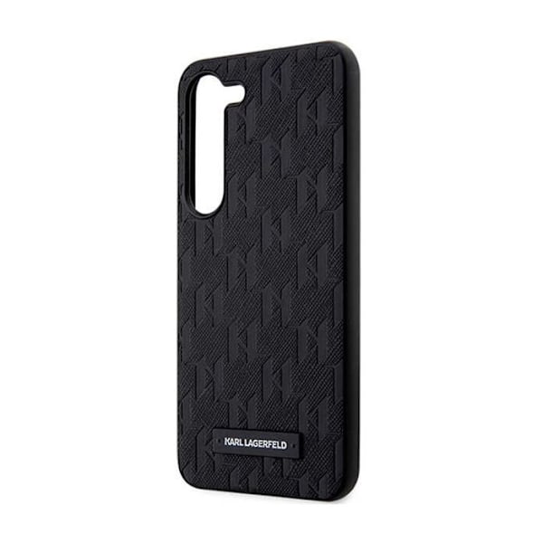Karl Lagerfeld Saffiano Monogram Metalllogo - Skal till Samsung Galaxy S24 (svart) svart