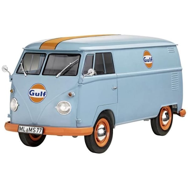 Bilmodell - Revell - VW T1 skåpbil - Blå - Interiör - Barn Blå